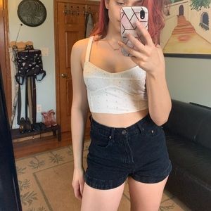 Boho chic white crop top!